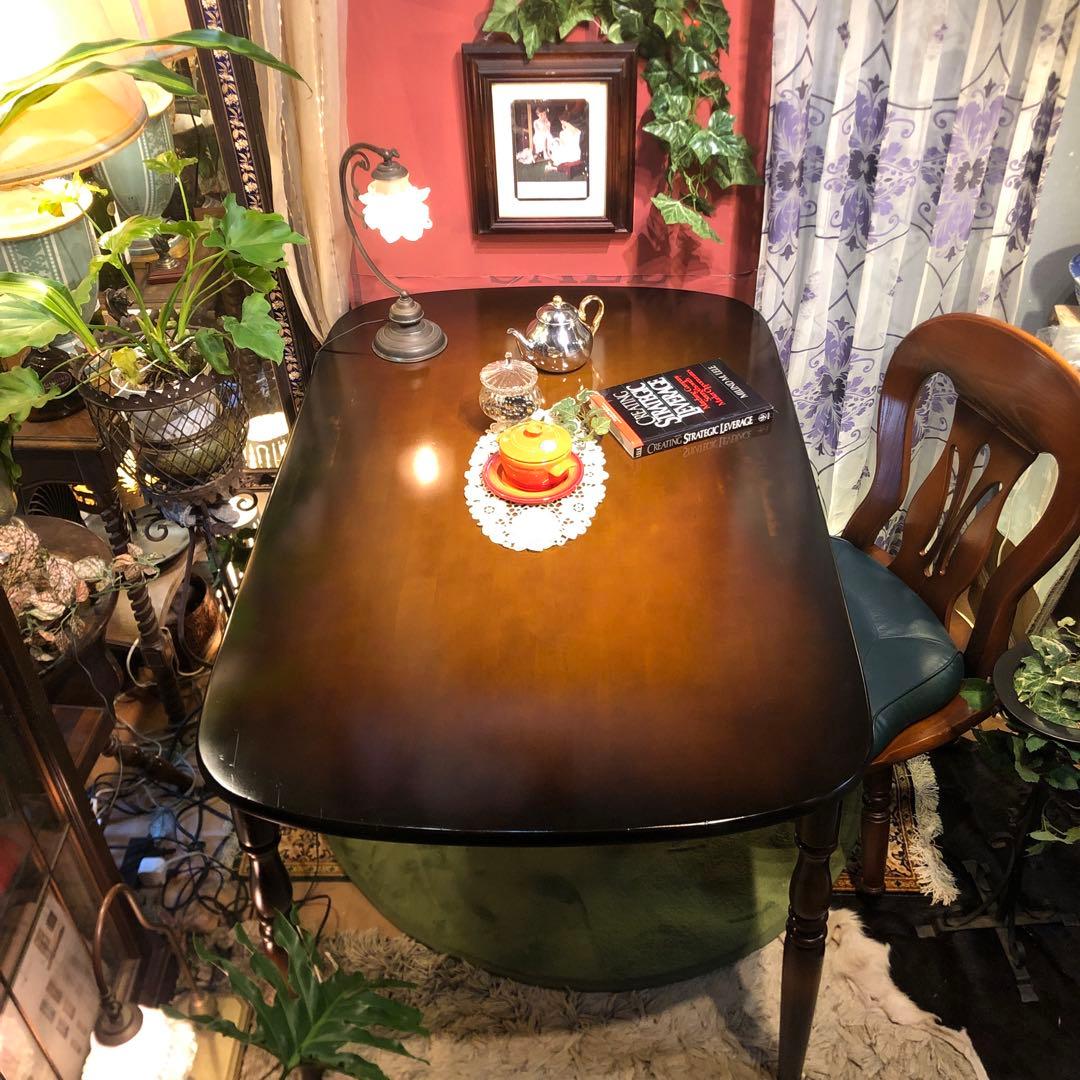 Sale キツツキマーク ヴィンテージ オーバルテーブル１２５