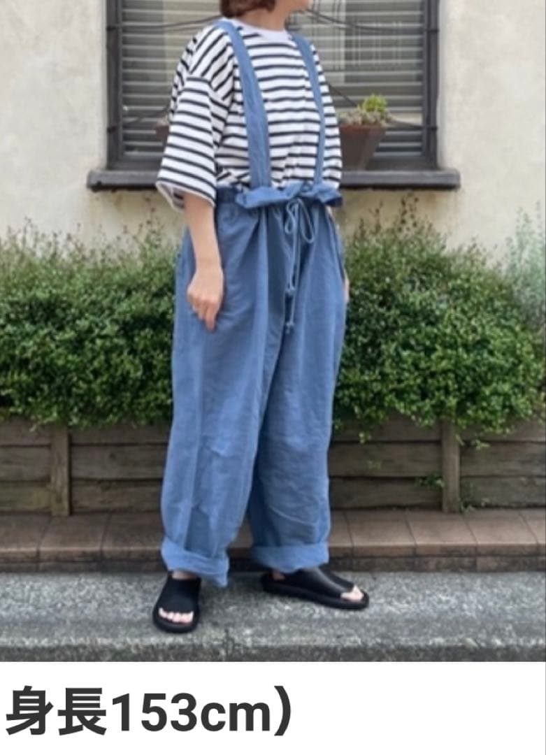 ネストローブ コットンリネンタイプライター2wayサロペット 定価　26,400