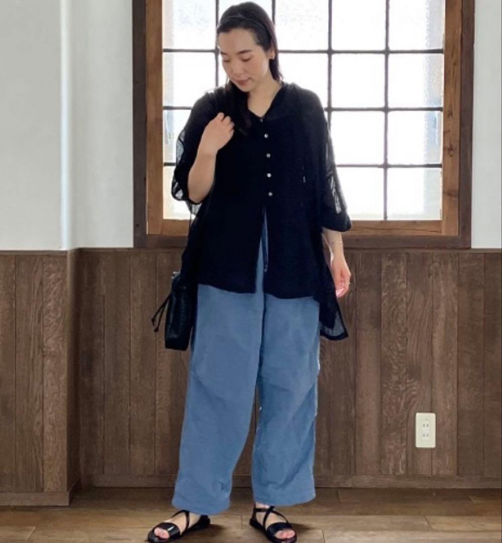 ネストローブ コットンリネンタイプライター2wayサロペット 定価　26,400