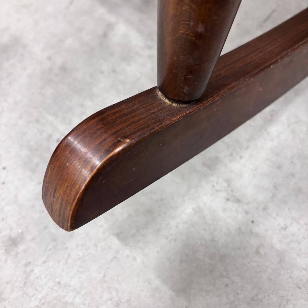 （なおさん専用）松田家具 ロッキングチェア 木製 アーム付き 花柄座面