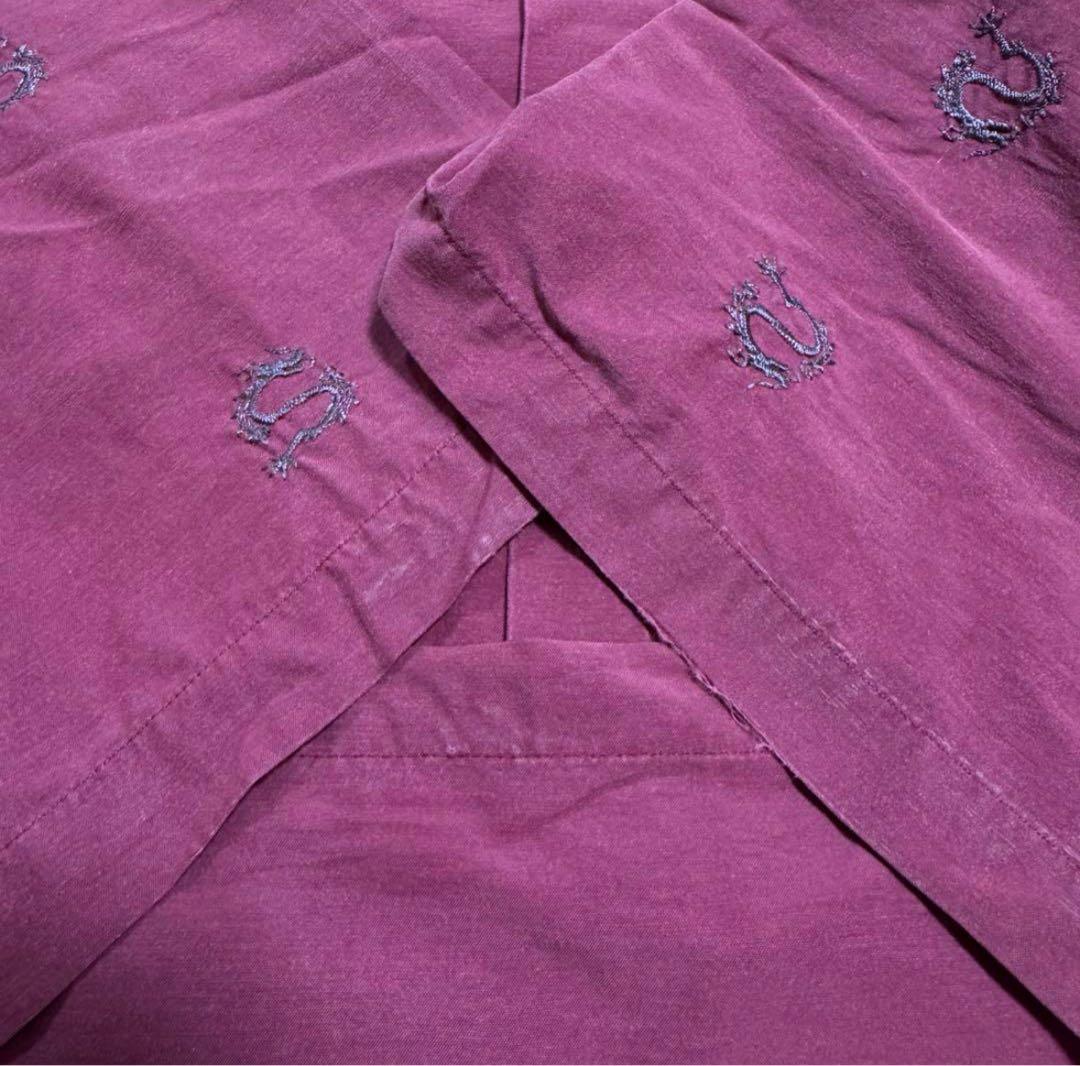 Stussy 90s オールドステューシー　クラウンタグ　ドラゴン　刺繍