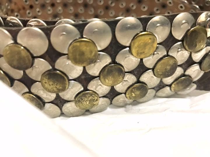 ◆希少◆スタッズベルト　デビルスキン　皮