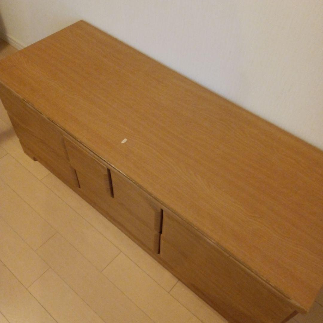 ナチュラルウッド収納チェスト 6引き出し