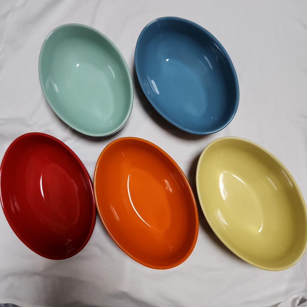 【新品未使用】ル クルーゼ オーバル・サービング・ボール 17㎝ 5個セット