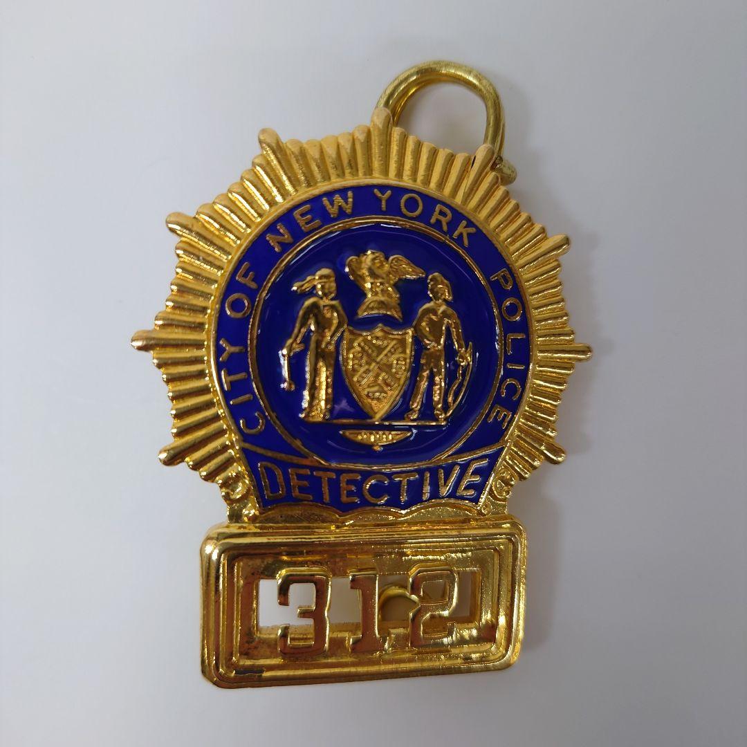 154.アメリカ　ポリスバッジ　ニューヨーク市警察　DETECTIVE　312