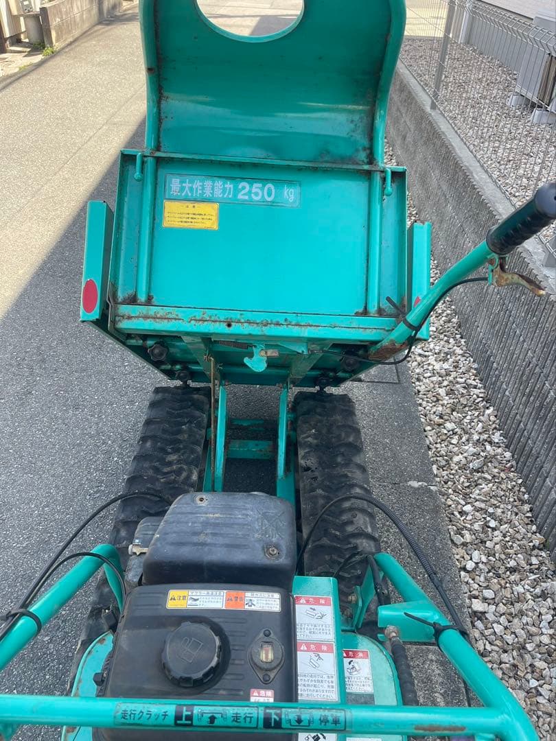 運搬車 BP411 キャニコム 最大積載量 250㎏ 4馬力 クローラ 手動