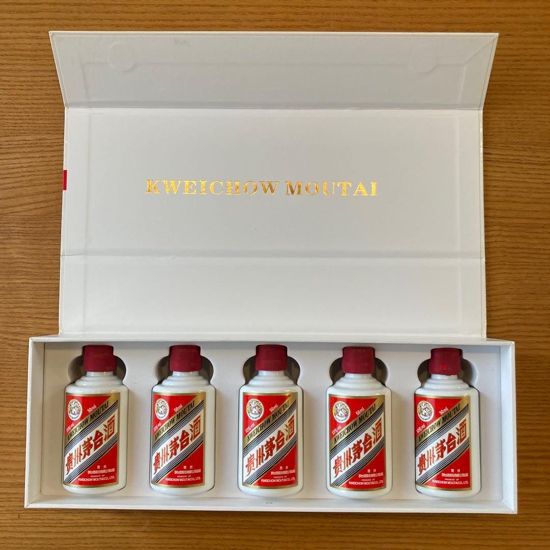 貴州茅台酒 天女ラベル 50ml 53% マオタイ酒5本セット