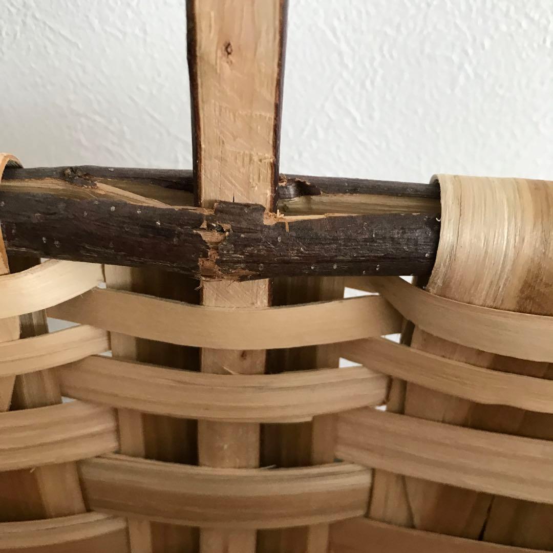 スペイン　バスケット　かご　栗　　　　　　(市川籠店　カゴアミドリ)