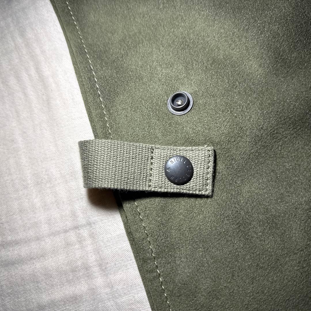 Nigel Cabournウルトラスエードマルチバッグ グリーン 日本製