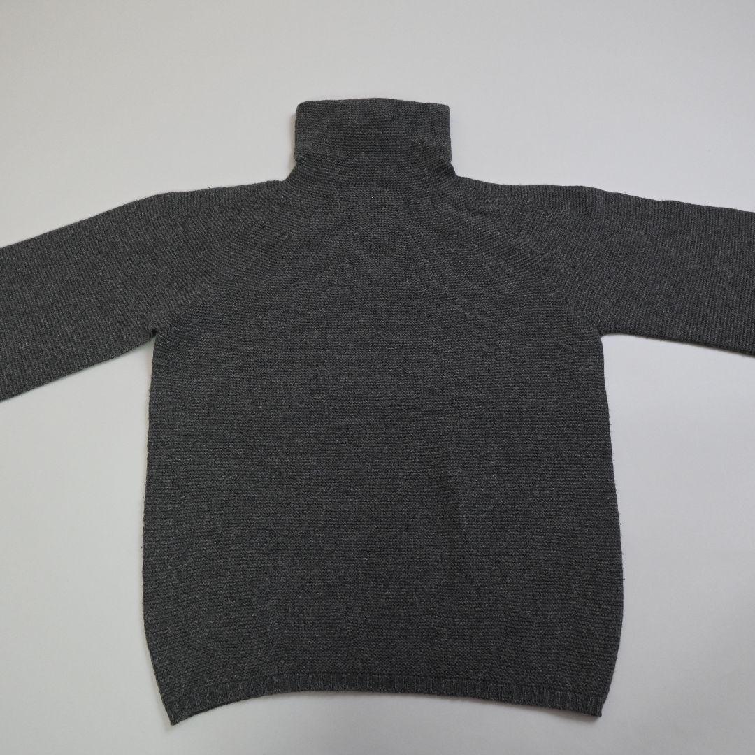 553★ Max Mara 白タグ カシミヤ混 ハイネック 七分袖 セーター