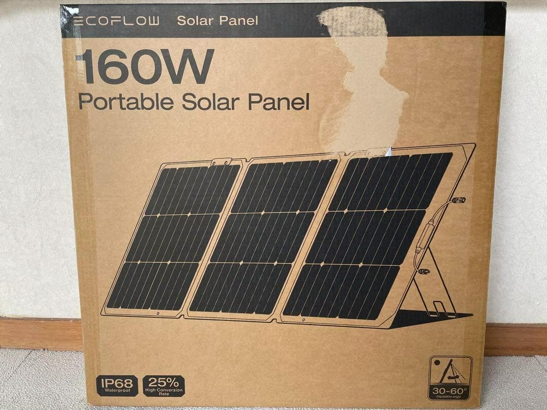 新品 EcoFlow 160W片面ソーラーパネルGen2