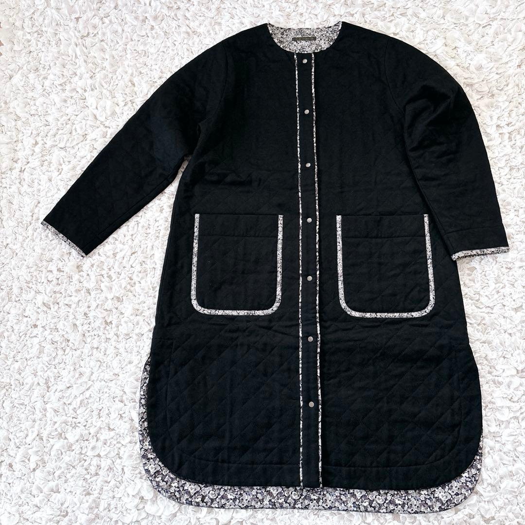 Labrador様ADIEU リバティプリントトリミングキルティングコート