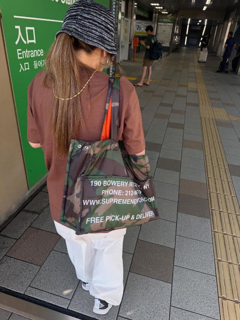 Supreme camo トートバッグ box logo