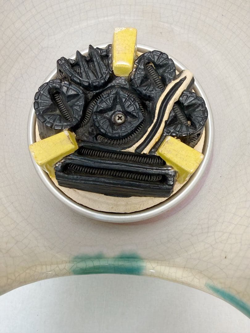 美品 茶道具 さつま織部 風炉型 野々田商店製 電熱器