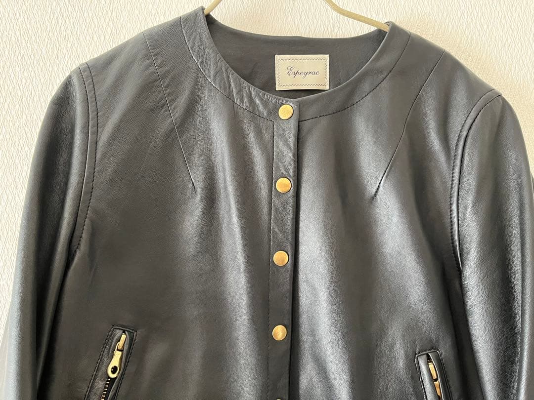 羊革 黒 レザージャケット 23区/アンタイトル/イエナ/ザラ/シップス/ロペ