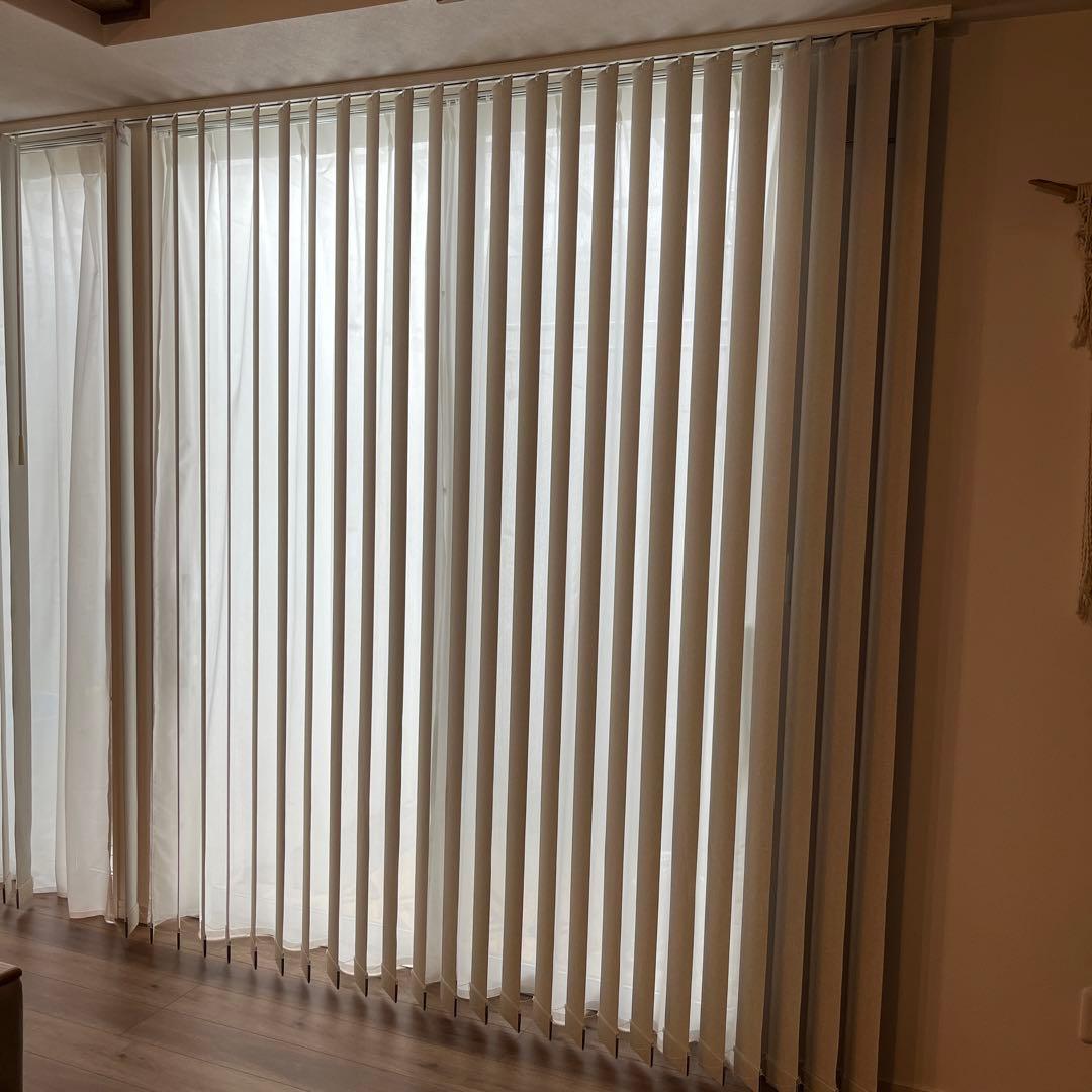 タチカワブラインド　縦型ブラインド　25枚　遮光　ラインドレープ235×220