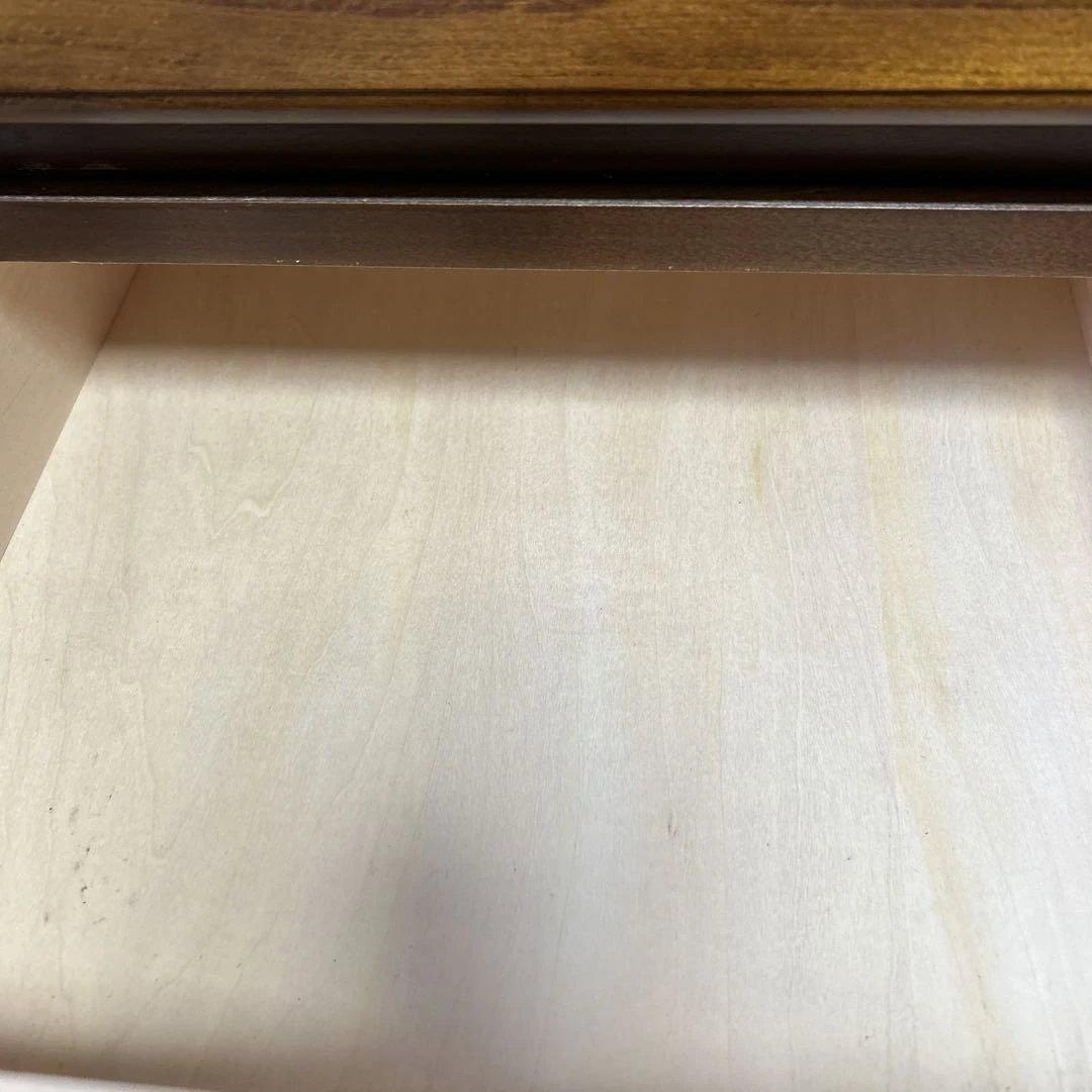 カリモク　木製ブラウン文机