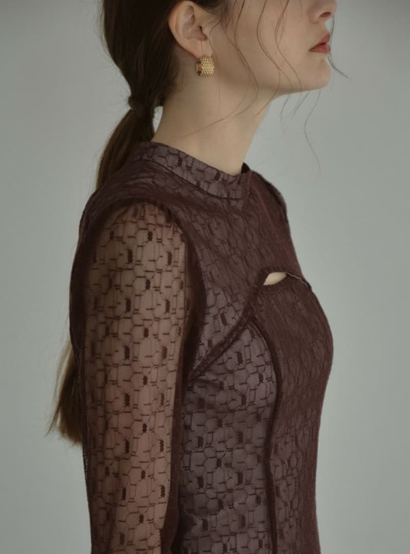 【新品タグ付き】ANDRESD backopen geometric dress