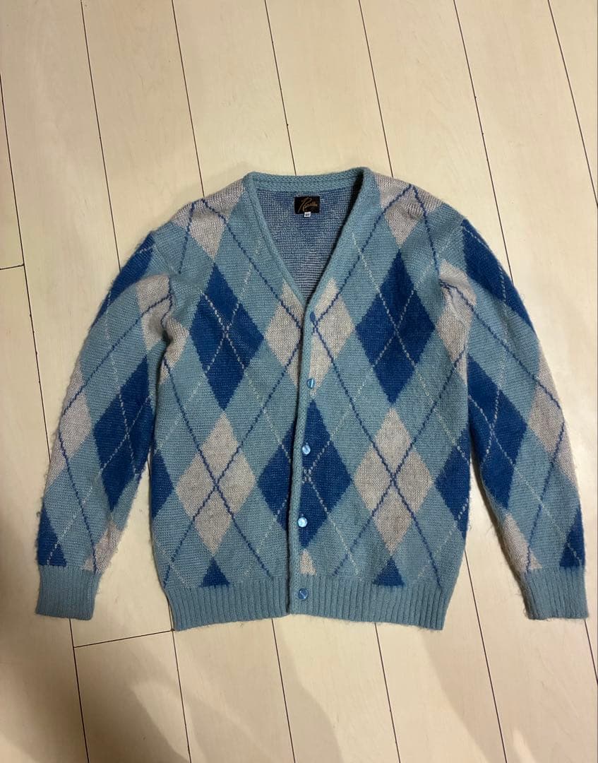 ベ*パ様 Needles モヘア アーガイルカーディガン XS ネペンテス