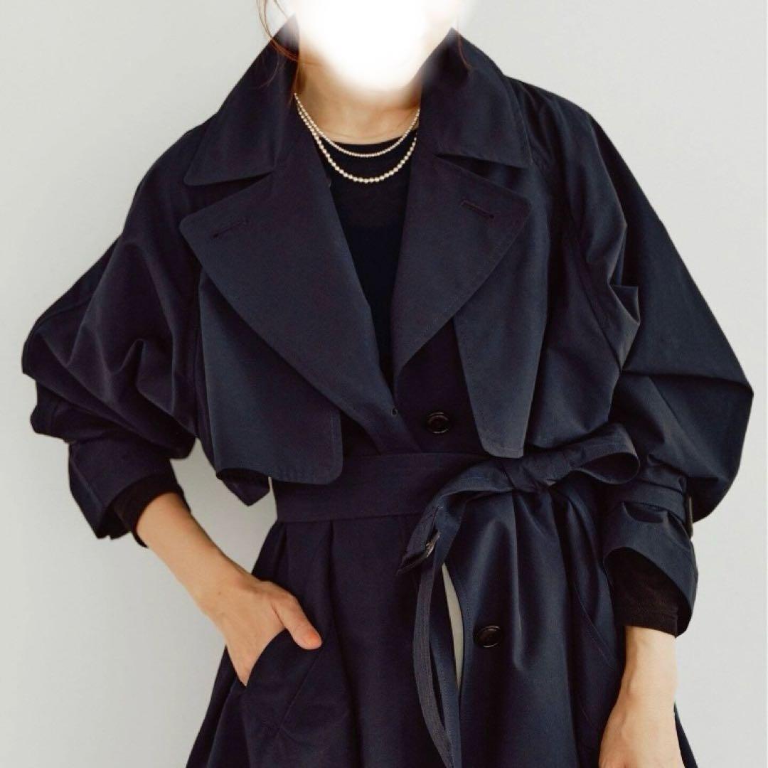 IENA Pe/ポプリンシングルトレンチコート