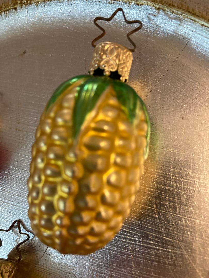 vintage クリスマスオーナメント　インゲグラス　6個