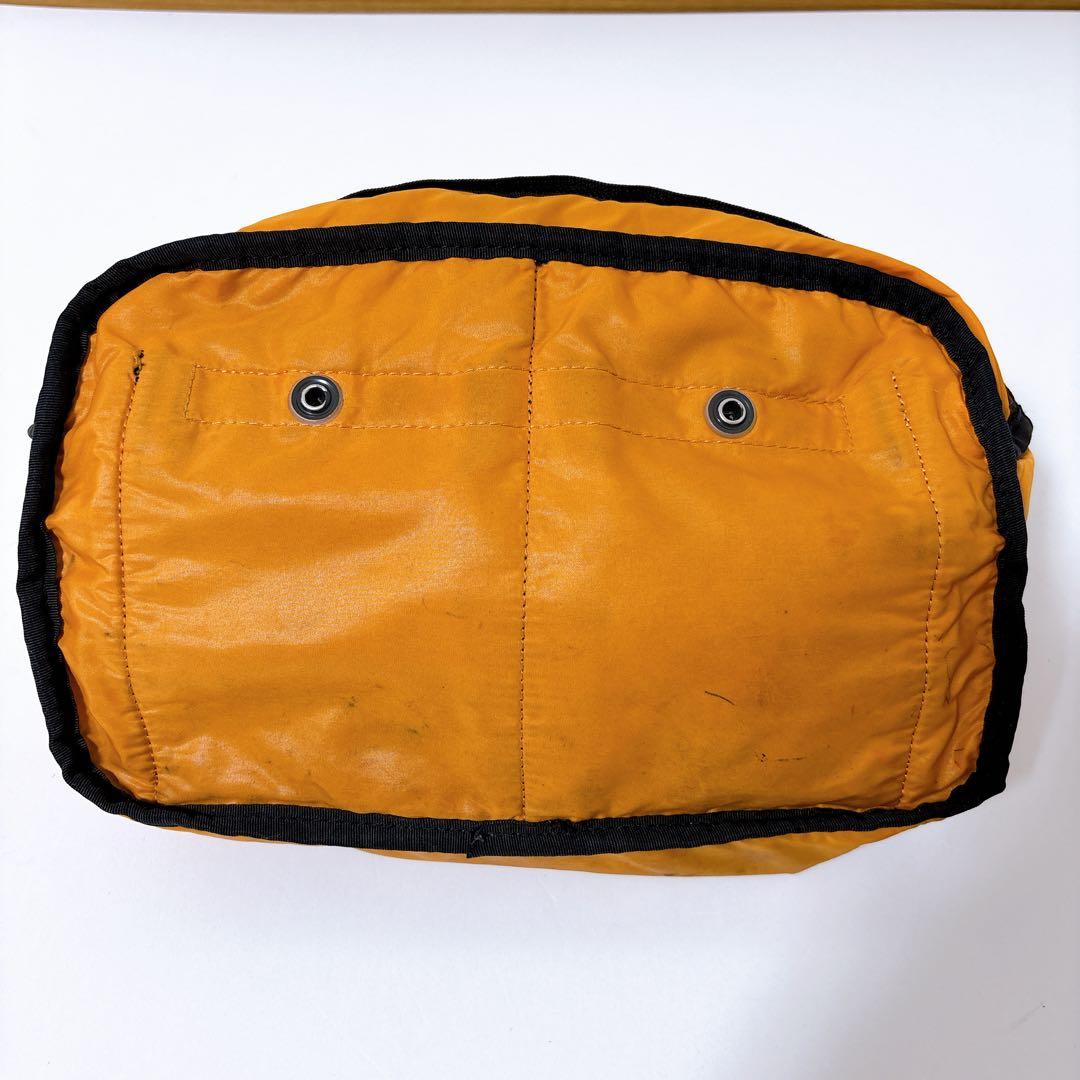 【美品】PORTER ポーター TANKER タンカー ボディバッグ 黒ナイロン