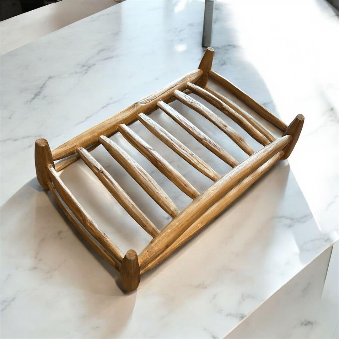 【一点もの】パリ　蚤の市　カゴ　ウッド　インテリア　大小セット売り　天然素材