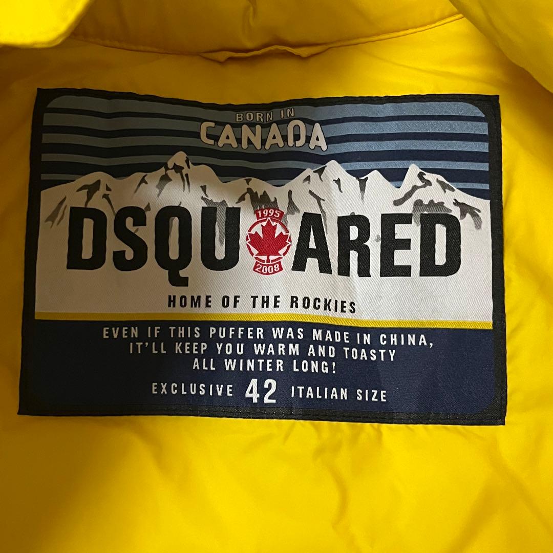 Dsquared2 ディースクエアード イエロー ダウンベスト
