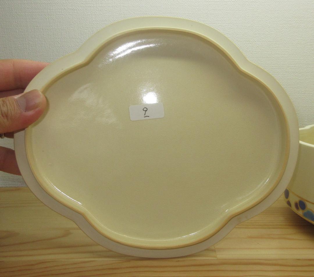 送料込【逢絢亭・新品】茶道具 食籠 喰篭 京焼 ツボツボの絵 手塚石雲 共箱入り