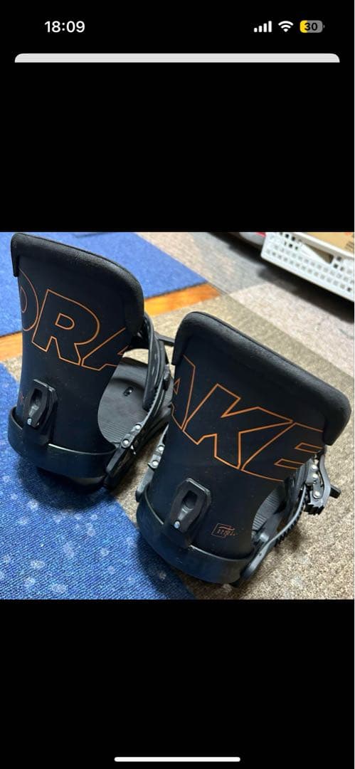 DRAKE RELOAD ジャパンリミテッド　 ビンディング ブラック Mサイズ