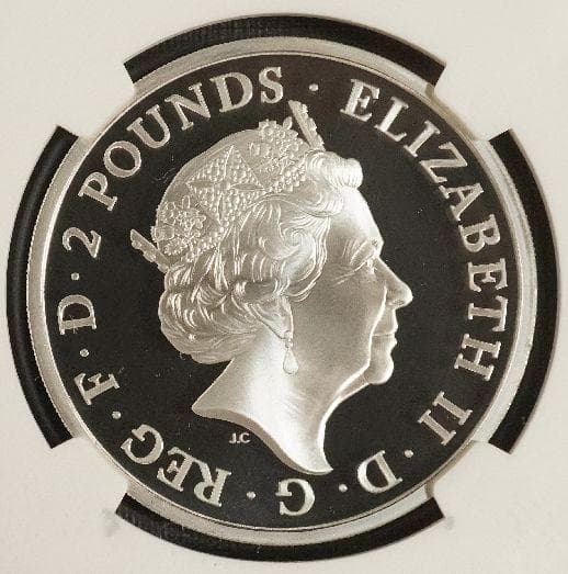 2017 ブリタニア 20周年 プルーフ 銀貨 NGC PF70UC COA箱付