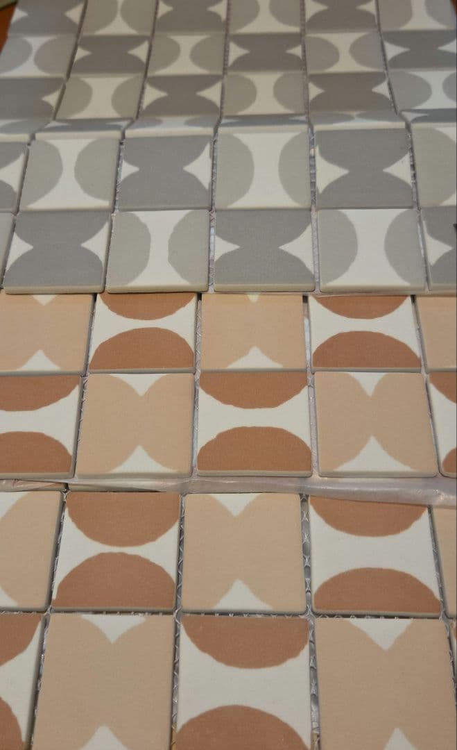 専用幾何学模様のタイル9シート