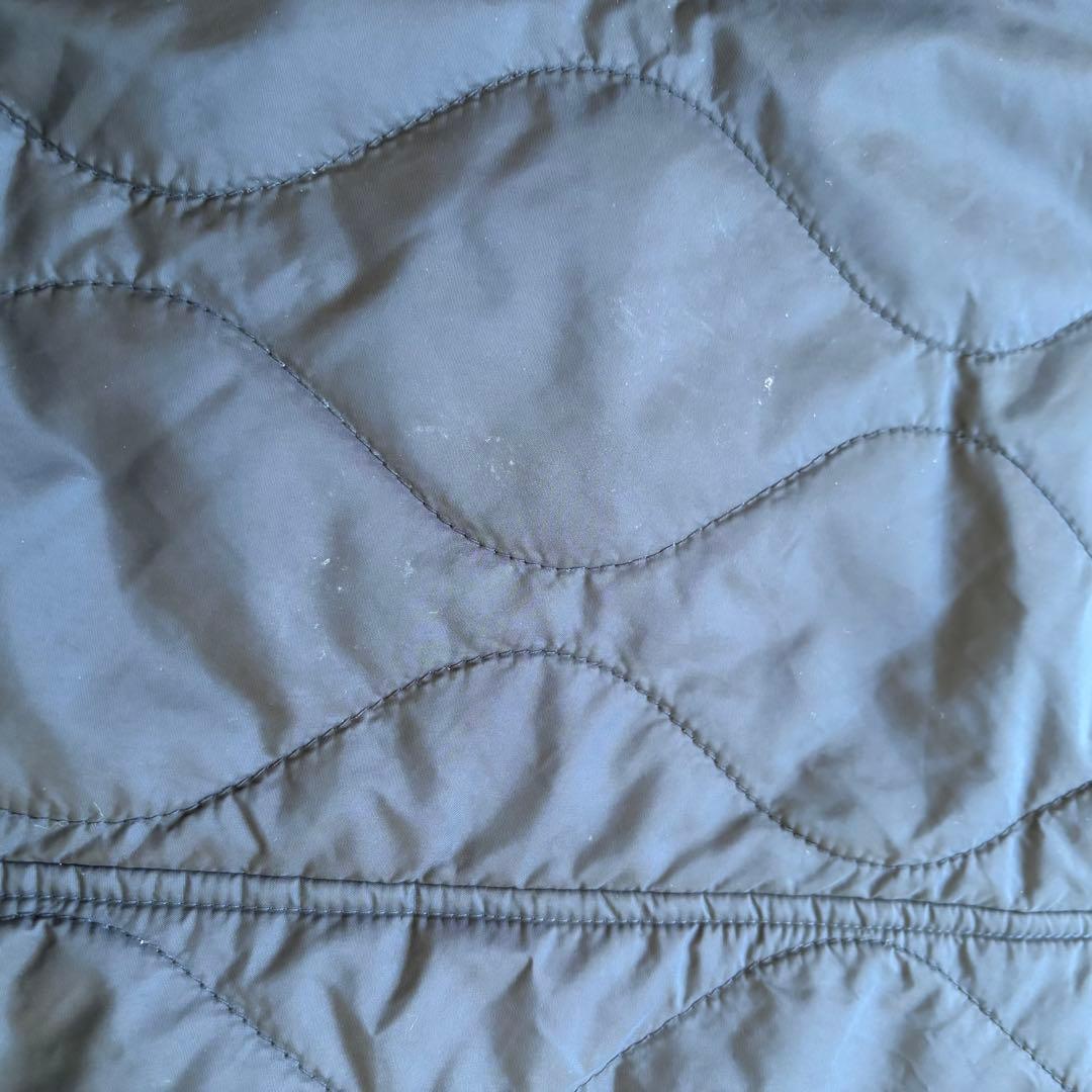 23区 大きいサイズ【撥水加工】中綿 パディング ジレ ブラック 44