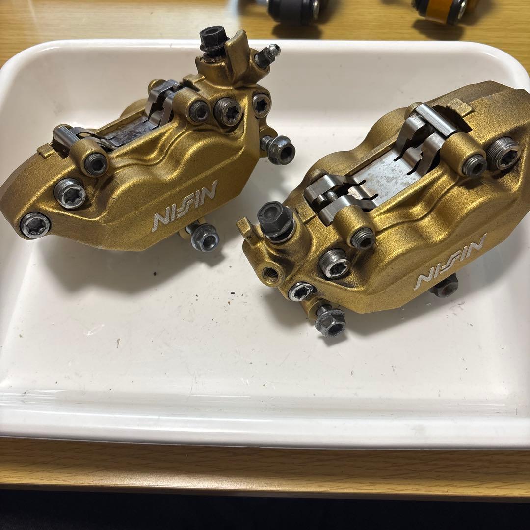 cb400sf NISIN ブレーキキャリパー ゴールド 2個セット