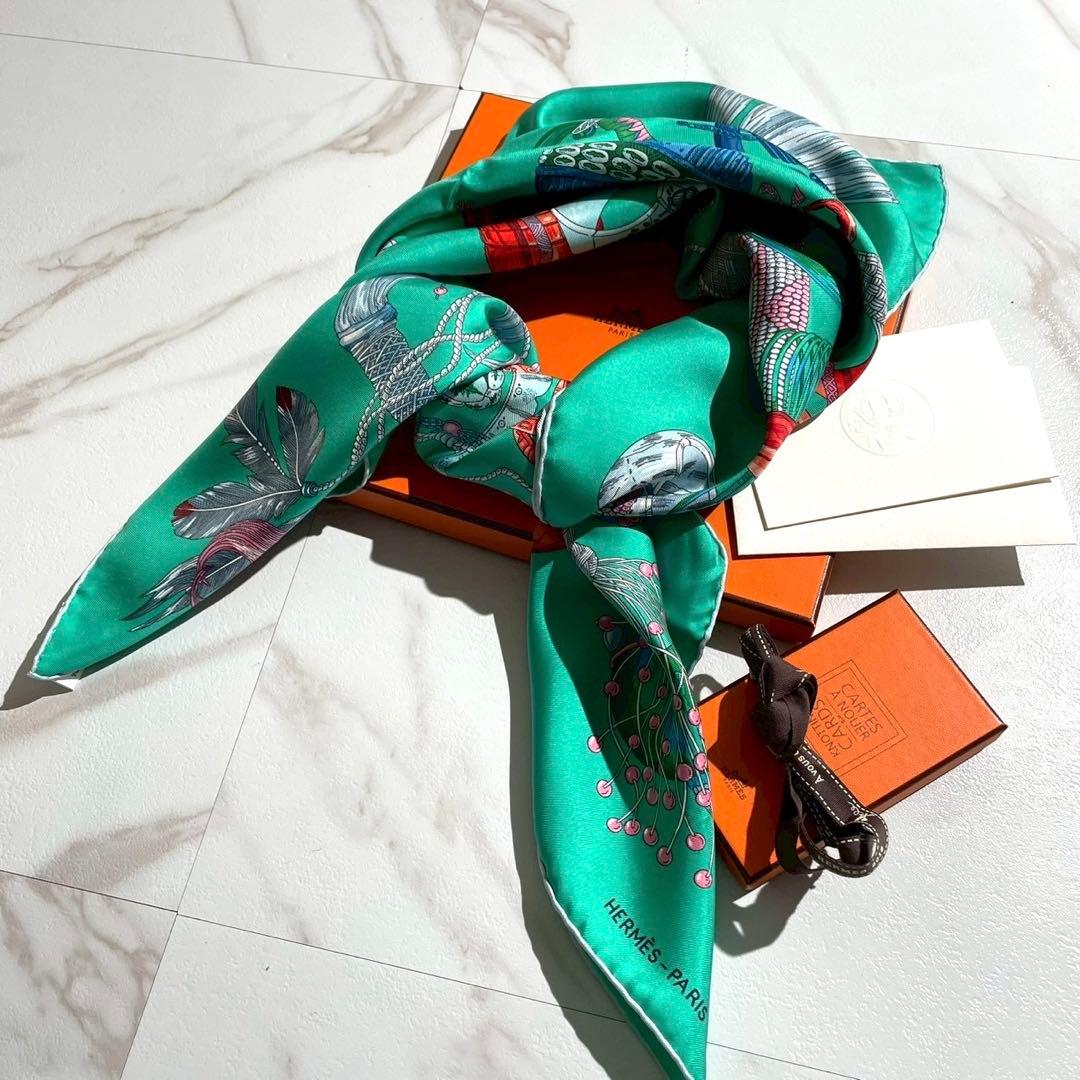 未使用品✨ HERMES カレ90 bracelet 光のブレスレット 緑