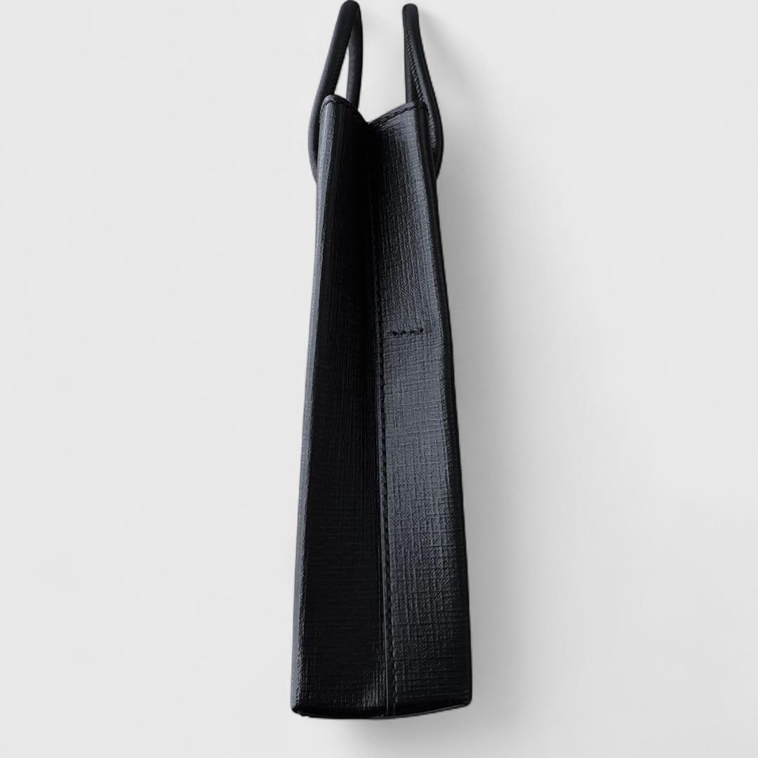 美品 バレンシアガ ラージ ショッピング バッグ レザー ブラック 2way