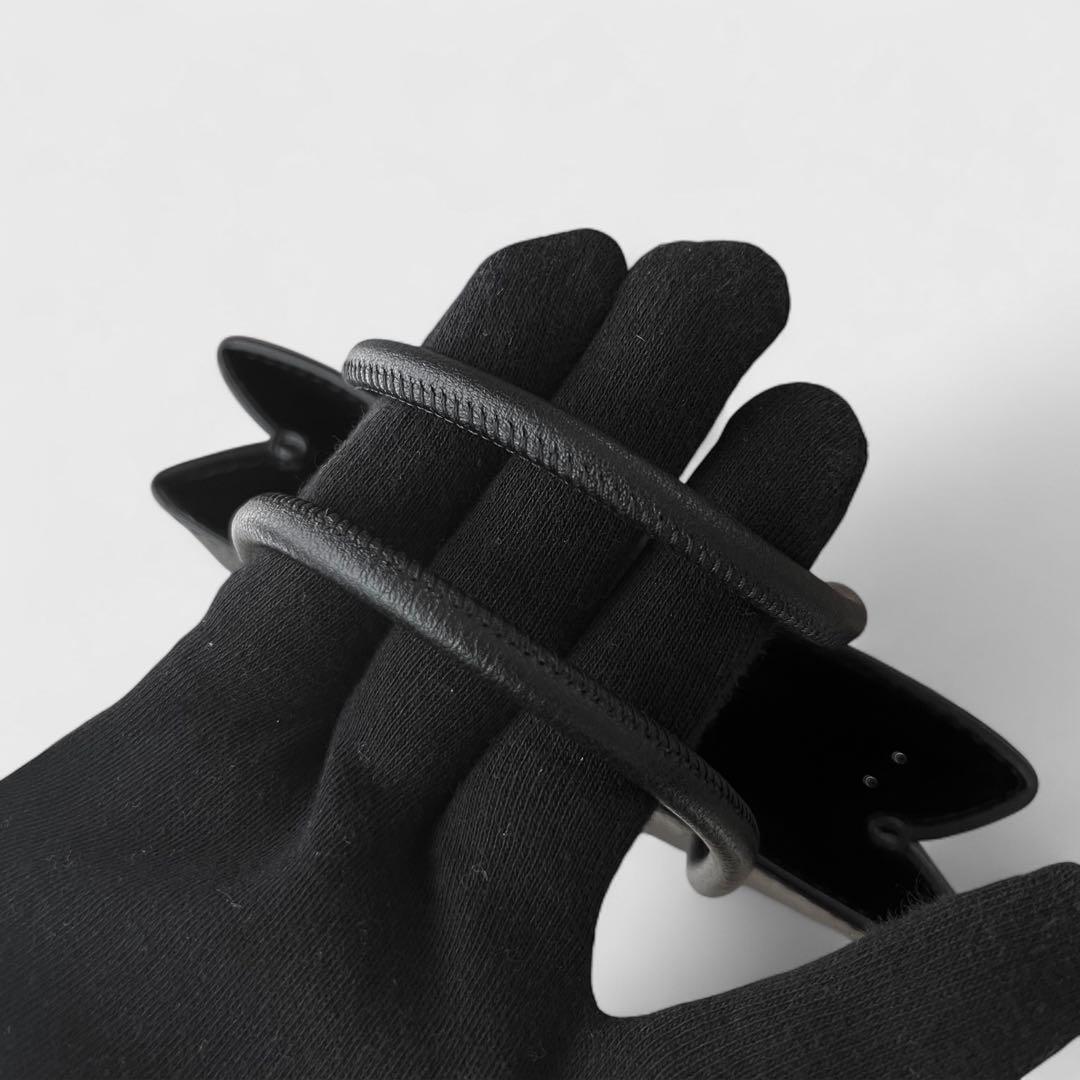 美品 バレンシアガ ラージ ショッピング バッグ レザー ブラック 2way