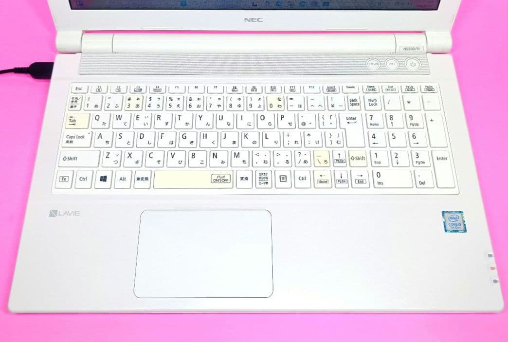 超大容量1TB‼️第7世代✨オフィス✨薄型✨カメラ付き白ホワイトノートパソコン✨