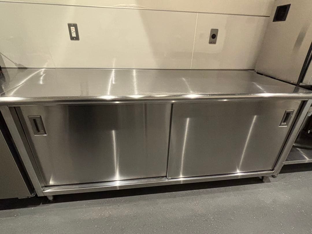 ステンレス　業務用　作業台　引戸　大型