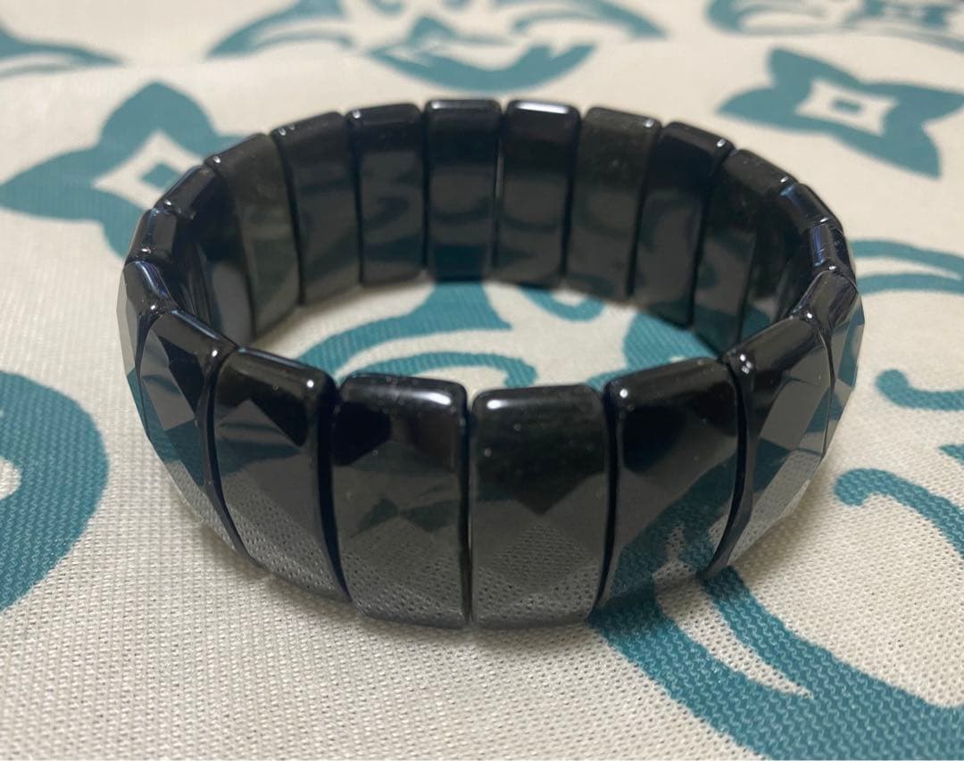 ゴールデンオブシディアン　バングル（宝石鑑別書付、ケース付）