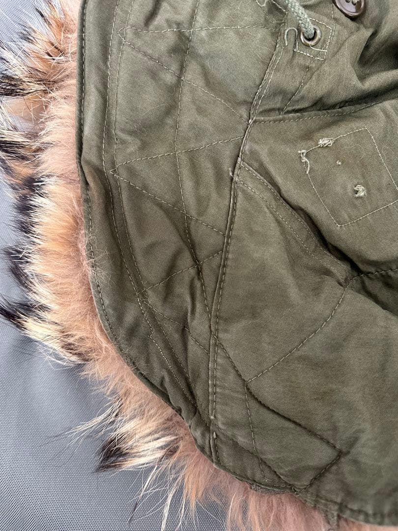 M-51 モッズコート用フード　縞