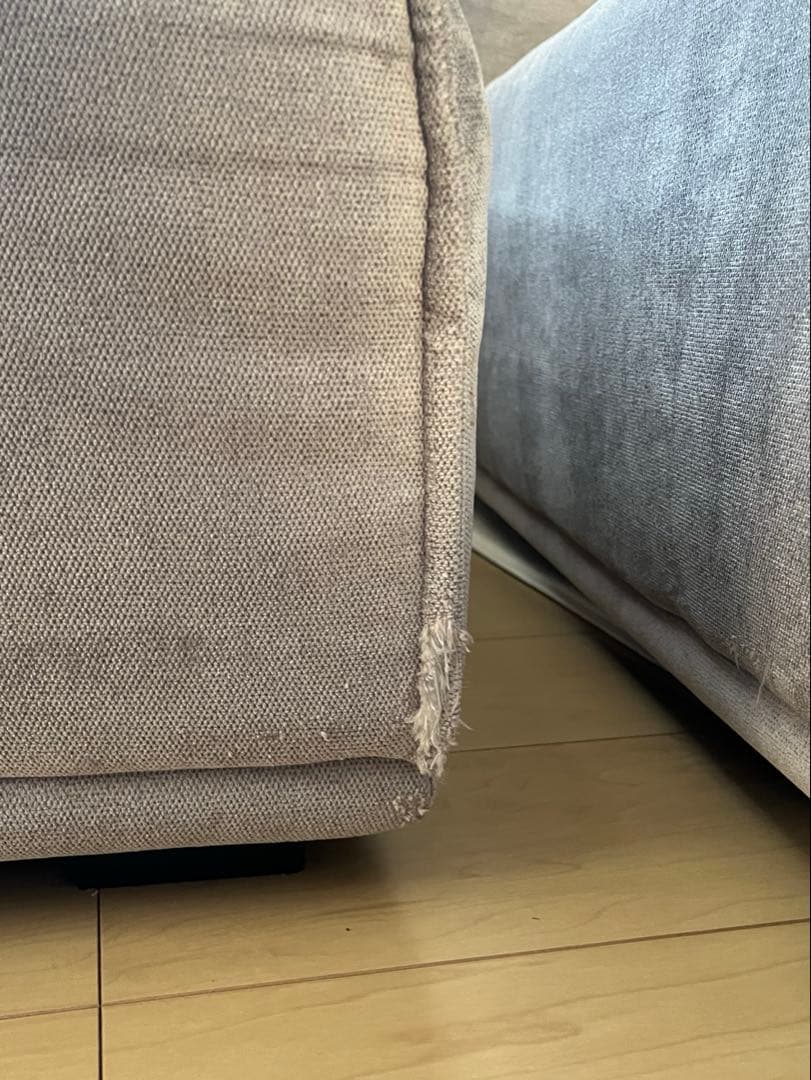 Francfranc メーネカウチRライトグレー　フランフラン ソファー