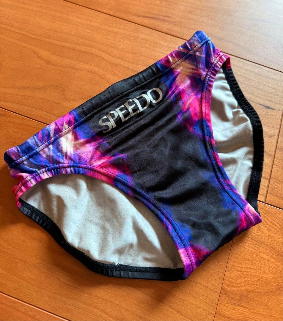 【美品】SPEEDO アクアブレード ブラック M　光沢 ウロコ 競パン
