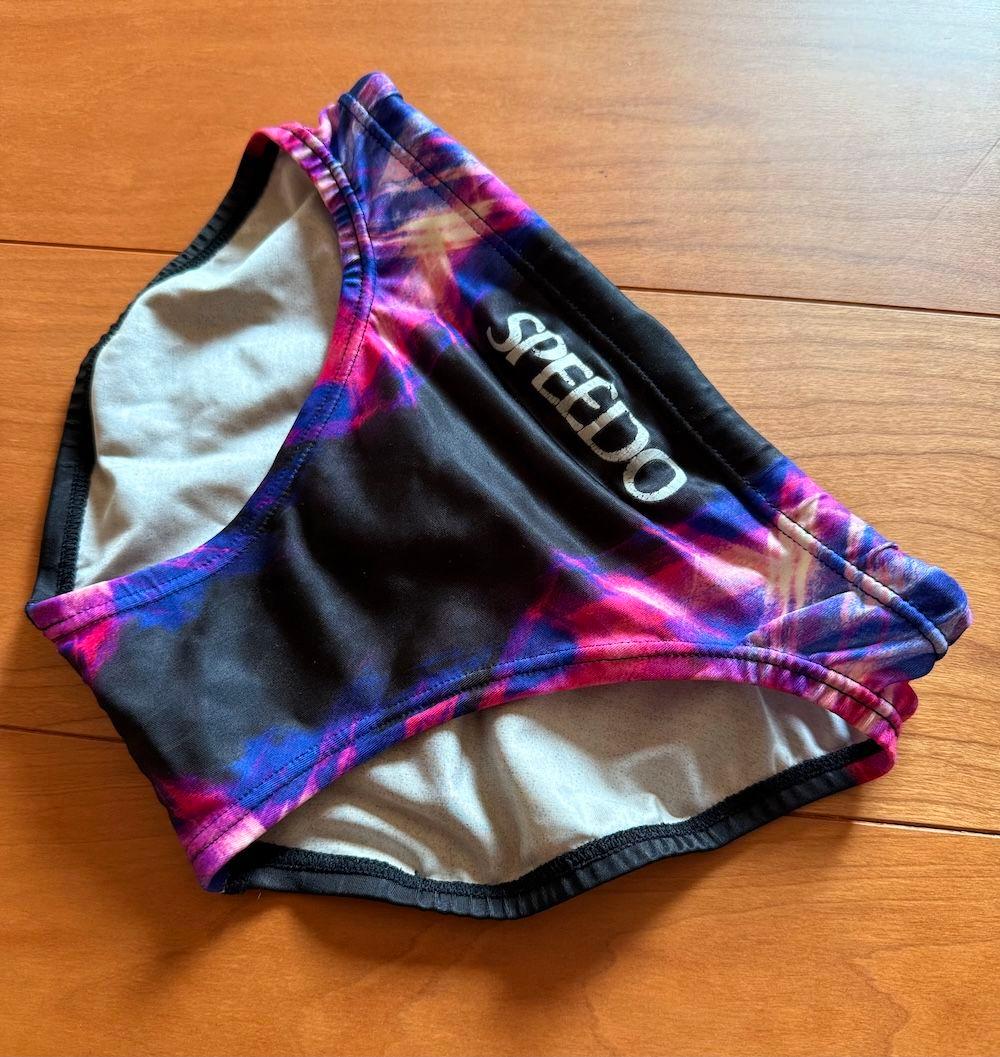 【美品】SPEEDO アクアブレード ブラック M　光沢 ウロコ 競パン