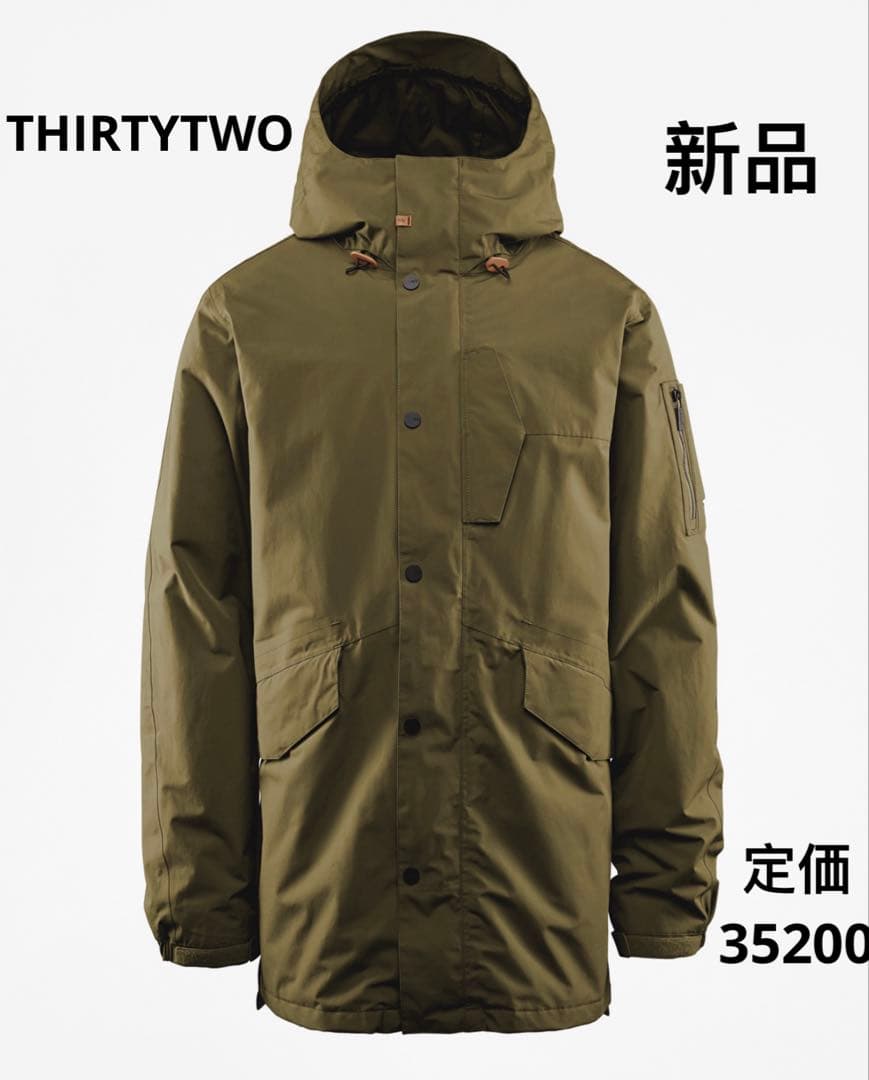 新品　THIRTYTWO LODGER 中綿パーカージャケット 防風 防水 保温