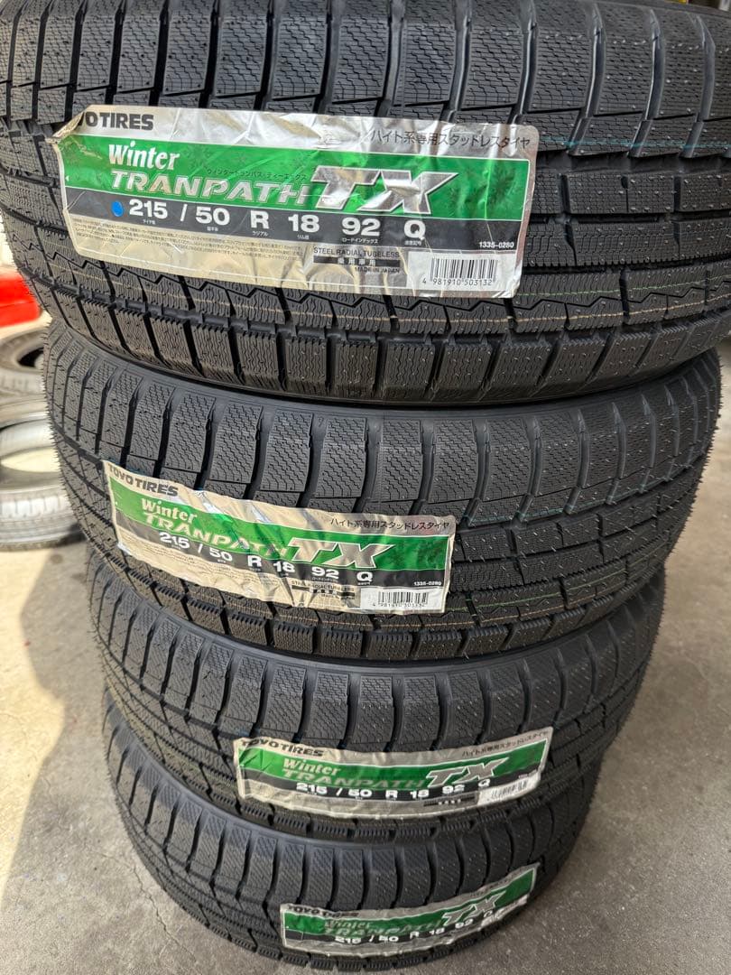 未使用　TOYO TX 215/50R18 4本　送料込