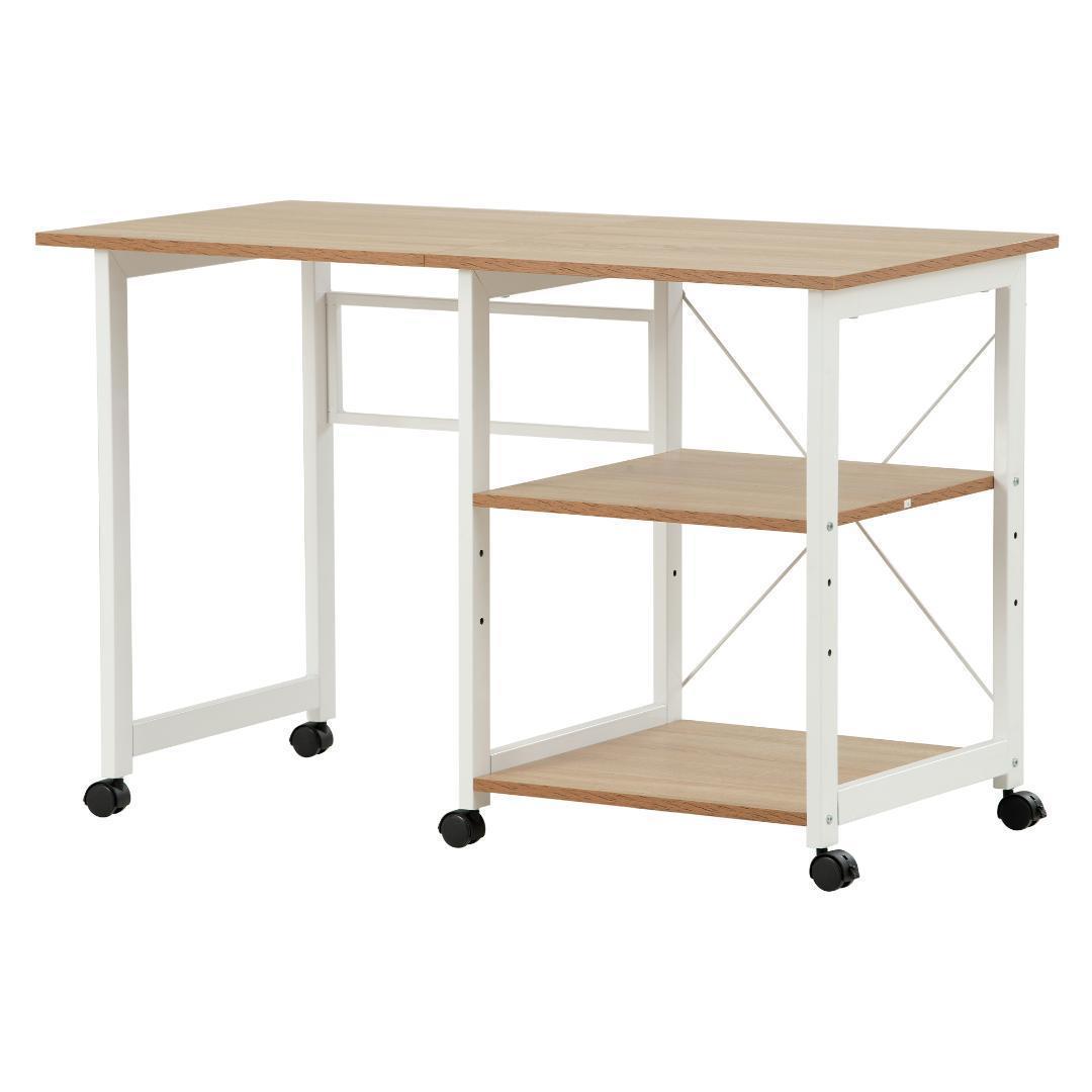 パソコンデスク折りたたみデスク簡易デスクオフィスデスク 学習デスク【ナチュラル】