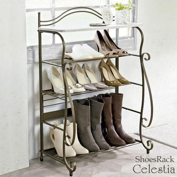 シューズラック セレスティア ゴールド [6039]