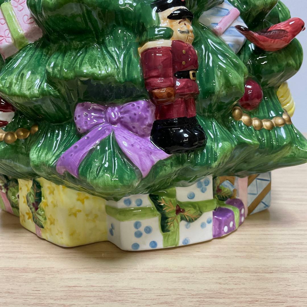 イギリス　スポード クッキー ジャー クリスマスツリー