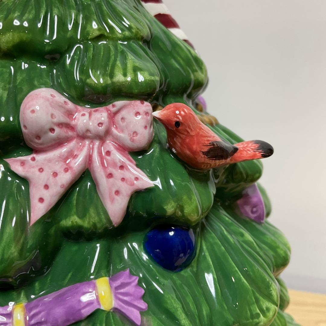 イギリス　スポード クッキー ジャー クリスマスツリー